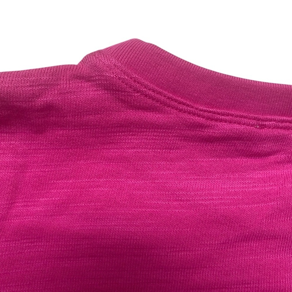 Crewcuts Bright Pink French Terry Sweatshirt 100% Cotton Pullover NWT Size M - Picture 9 of 11
